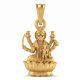 Gold Antique Goddess Temple Pendant