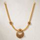 Floral Chandbali Rope Gold Necklace