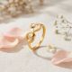 Hoop Link Ladies Gold Casting Ring