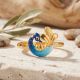 Royal Peacock Casting Gold Ring