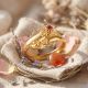 Vintage Ruby Heart Filigree Gold Ring