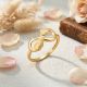 Infinity Heart Casting Gold Ring