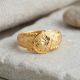 Blossom Cascade Matte Gold Ring