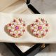 Prism Bloom Stud Gold Earrings
