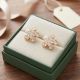 Palace Horizon Stones Gold Stud Earrings