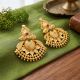 Traditional lotus petal Chandbali Gold Studs