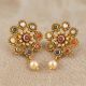 Traditional Navaratna Gold Floral Drops