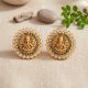Divine Ganesha Color Stone Gold Studs