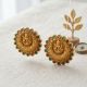 Divine Lakshmi Multi Stone Gold Studs