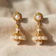 Splendid Pearl Gold Jhumka Earrings