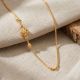Traditional Blossom Mugappu Gold Chain