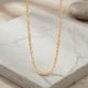 Modern Textured Petal Gold Chain