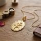 Blossom Oval Motif Gold Dollar