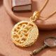 Circular Petal Layered Gold Dollar