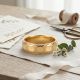 Wedding Horizon Casting Gold Ring