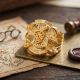 Tamil Devotees Om Shield Gold Ring