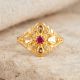 Heritage Bloom Artisan Gold Ring