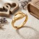 Unity Handshake Casting Gold Ring