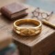 Gents Geometric Pyramid Gold Casting Ring