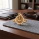 Goddess Lakshmi Stones Gold Ring