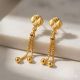 Woven Knot Casting Gold Drops