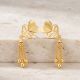 Lovely Heart Casting Gold Chain Drops