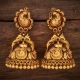 Antique Floral Jimikki Kammal Gold Earrings