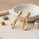 Fancy Teardrop Casting Gold Drops