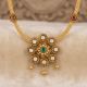 Verdant Sunflower Rope Gold Necklace