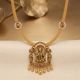 Sacred Lakshmi Temple Arch Gold Rope Necklace
