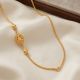 Gloriana Lakshmi Oval Mugappu Gold Chain