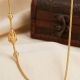 Sacred Lakshmi Mango Mugappu Gold Chain