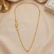 Sacred Lakshmi Spiral Bead Gold Chain