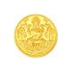 Sacred Lotus Goddess Lakshmi 22K Gold Coin