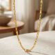 Italian Box Laser Cut Gold Chain