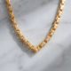 Classic Geometric Laser Cut Link Gold Chain