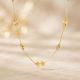 Elegant Sunburst Medallion Gold Chain