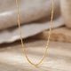 Graceful Oval Link Gold Chain