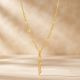 Elegant Barrel Medallion Tassel Gold Chain