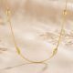 Striated Barrel Station Foxtail Gold Chain