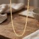 Modern Lasered Bar Gold Chain