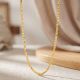 Interlocking Flat Link Gold Chain