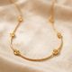 Sunburst Circular Disc Gold Chain