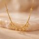 Cascading Heart Charms Gold Chain