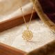 Elegant Swirl Medallion Casting Gold Chain