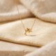 Minimalist Dolphin Motif Casting Gold Chain