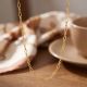 Laser Cut Textured Oval Link Gold Chain