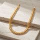 Fancy Laser Cut Lattice Gold Chain