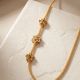 Antique Lakshmi Stones Mugappu Gold Chain
