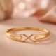 Geometric Cross Casting Gold Gadi